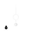 Pendant lamps - UMMO ISUULLA A white ceiling pendant lamp with increased IP44 waterproofing ISA111PS0 - product 1