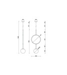 Pendant lamps - UMMO ISUULLA A white ceiling pendant lamp with increased IP44 waterproofing ISA111PS0 - product 3