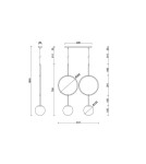 Pendant lamps - UMMO ISUULLA B white double ceiling lamp with increased IP44 waterproofing ISB211PS0 - product 3