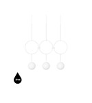 Pendant lamps - UMMO ISUULLA C white triple ceiling lamp with increased IP44 waterproofing ISC311PS0 - product 1