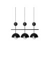 UMMO KELLO B czarna potrójna lampa sufitowa KEB322P0