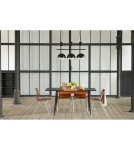 Pendant lamps - UMMO KELLO B black triple ceiling lamp KEB322P0. - product 2
