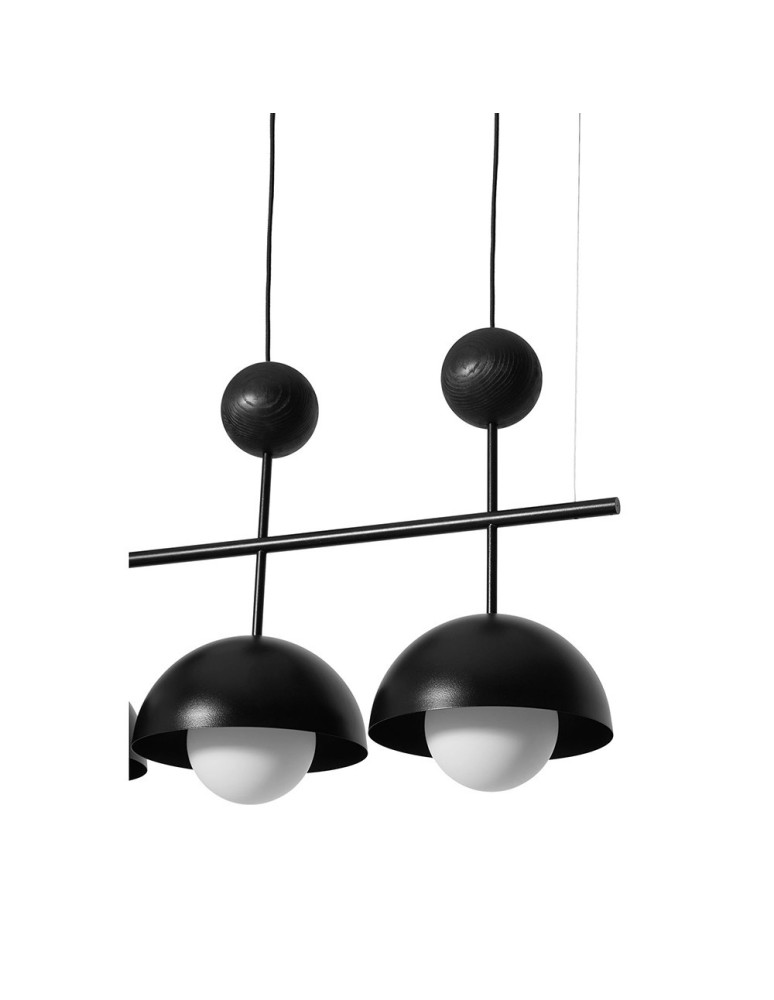 Pendant lamps - UMMO KELLO B black triple ceiling lamp KEB322P0. - product kolory-swiatla.pl 3