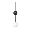 Pendant lamps - UMMO OIO A black ceiling pendant lamp with brass element OIA132P0 - product 1
