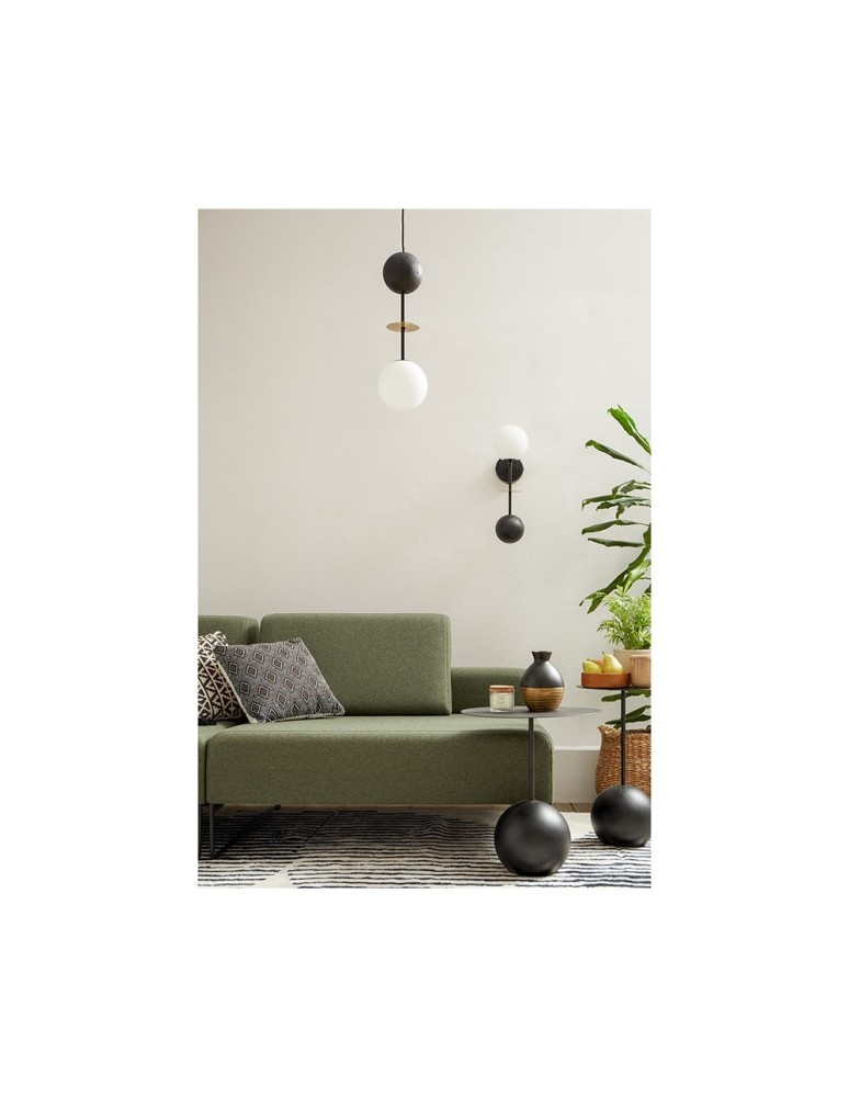 Pendant lamps - UMMO OIO A black ceiling pendant lamp with brass element OIA132P0 - product kolory-swiatla.pl 2