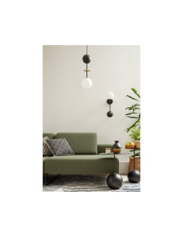 UMMO OIO A black ceiling pendant lamp with brass element OIA132P0 - product 2