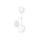 Wall lamps - UMMO OIO B white wall lamp / wall sconce with brass element OIB11030 - product 1