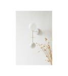 Wall lamps - UMMO OIO B white wall lamp / wall sconce with brass element OIB11030 - product 2