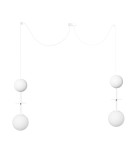 Pendant lamps - UMMO OIO A white ceiling pendant lamp with brass element OIA131P0 - product 5