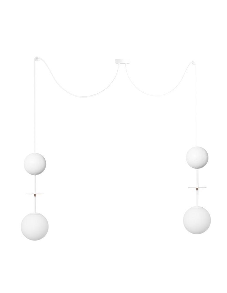 Pendant lamps - UMMO OIO A white ceiling pendant lamp with brass element OIA131P0 - product kolory-swiatla.pl 5