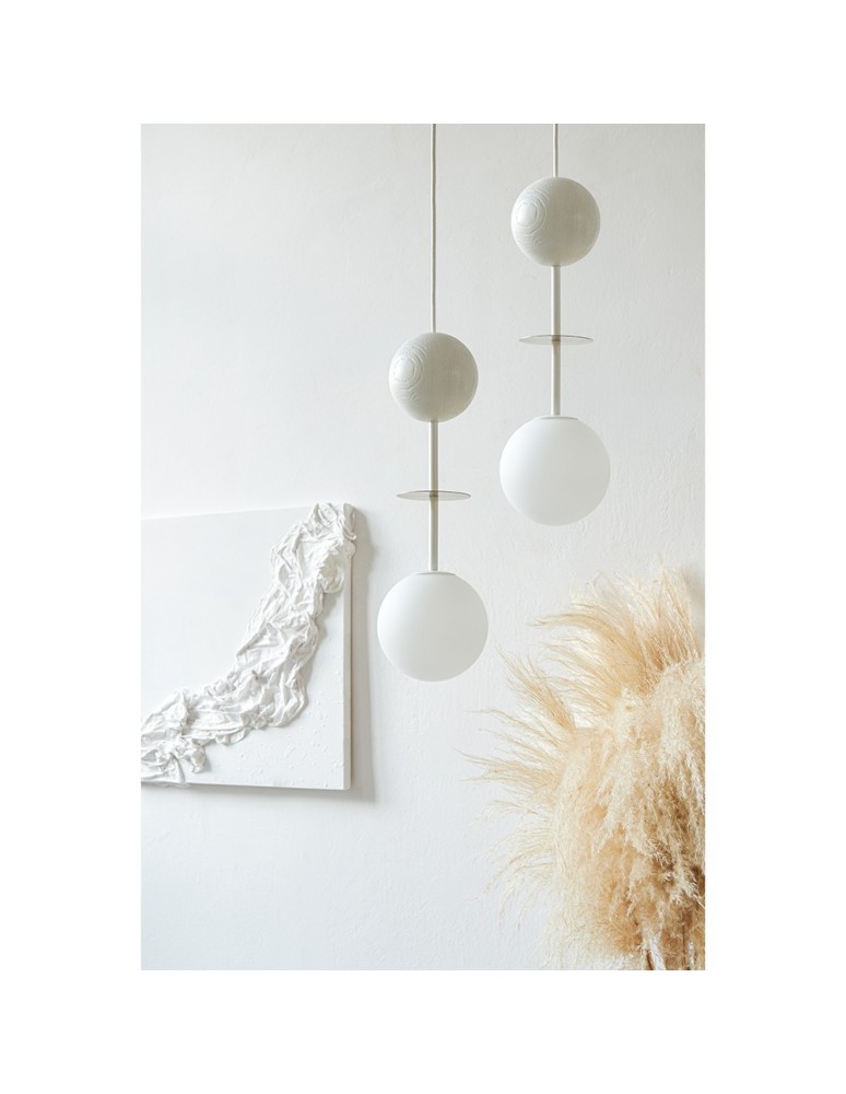 Pendant lamps - UMMO OIO A white ceiling pendant lamp with brass element OIA131P0 - product kolory-swiatla.pl 6