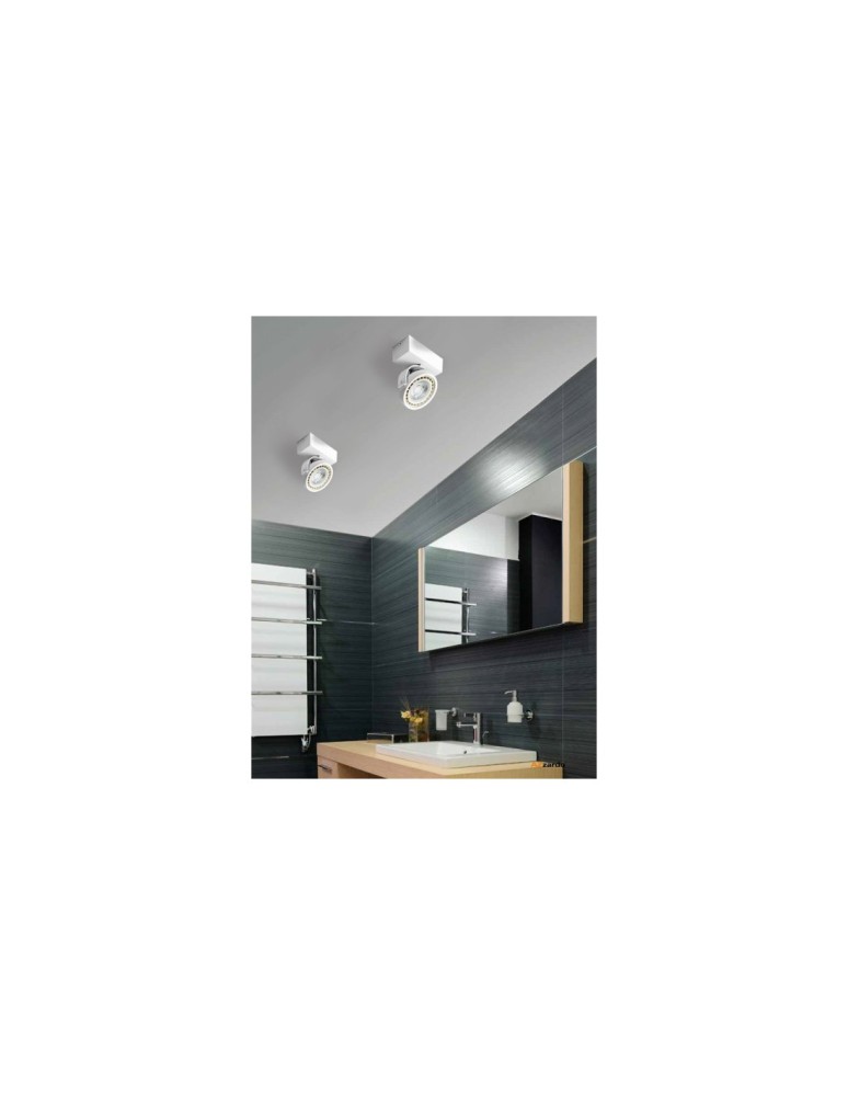 Ceiling spotlights - Azzardo JERRY 1 230V WHITE 1xES111 Ceiling Spotlight White AZ1366 - product kolory-swiatla.pl 2