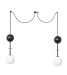 Pendant lamps - UMMO OIO A black ceiling pendant lamp with brass element OIA132P0 - product 4