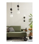 Pendant lamps - UMMO OIO A black ceiling pendant lamp with brass element OIA132P0 - product 5