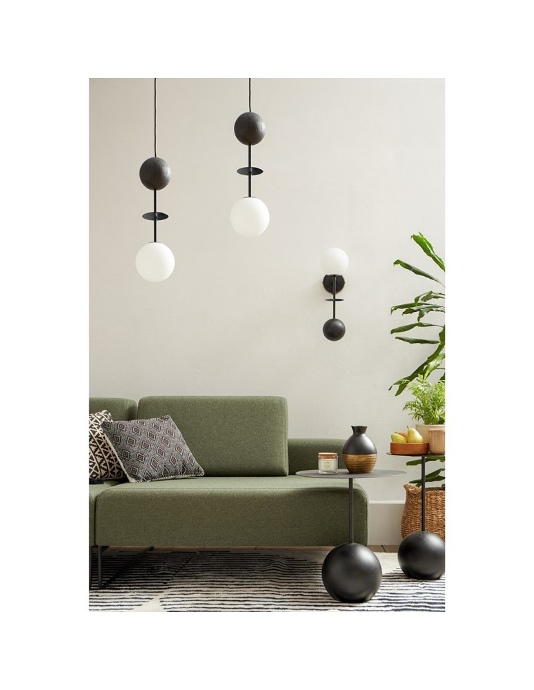 Pendant lamps - UMMO OIO A black ceiling pendant lamp with brass element OIA132P0 - product kolory-swiatla.pl 5