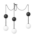 Pendant lamps - UMMO OIO A3 black triple brass ceiling lamp OIA332P0 - product 1