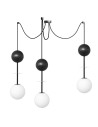 UMMO OIO A3 black triple brass ceiling lamp OIA332P0