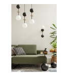 Pendant lamps - UMMO OIO A3 black triple brass ceiling lamp OIA332P0 - product 2