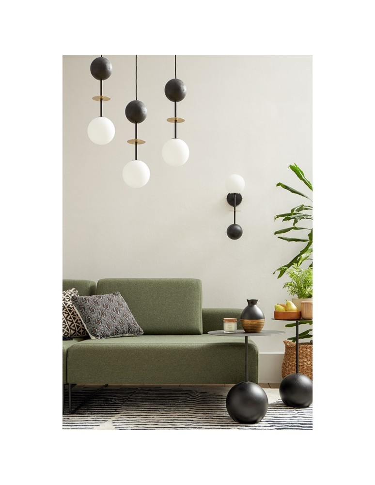 Pendant lamps - UMMO OIO A3 black triple brass ceiling lamp OIA332P0 - product kolory-swiatla.pl 2