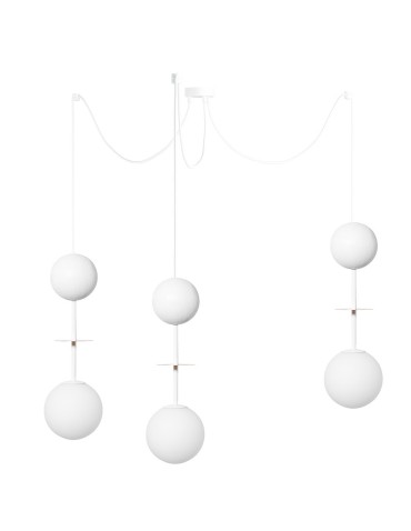 UMMO OIO A3 white triple ceiling pendant lamp OIA311P0.