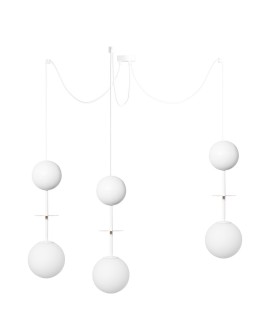 UMMO OIO A3 biała potrójna sufitowa lampa wisząca OIA311P0