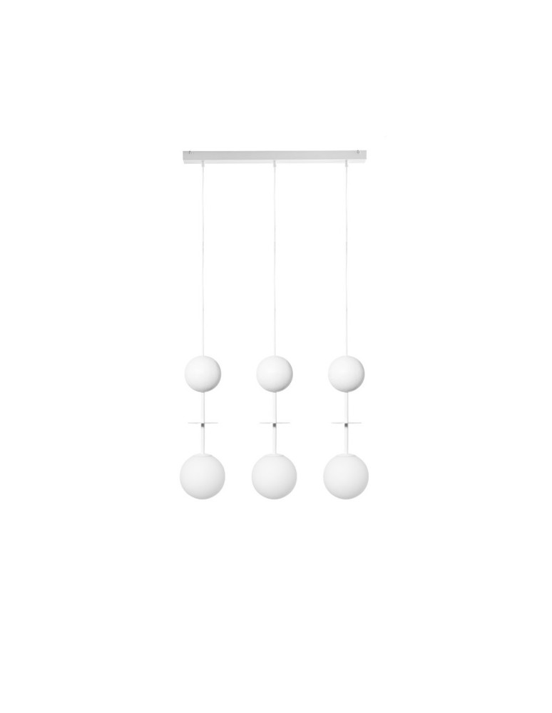 Pendant lamps - UMMO OIO A 3L white triple ceiling lamp OIL311P0. - product kolory-swiatla.pl 1