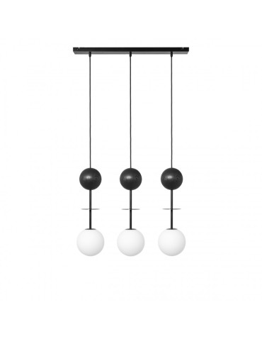 UMMO OIO A 3L black triple ceiling lamp OIL322P0.