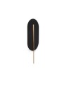 UMMO ROKKE black wall lamp / wall sconce with brass detail RKK22030