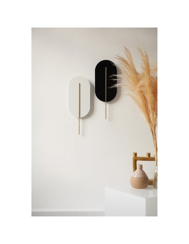 UMMO ROKKE black wall lamp / wall sconce with brass detail RKK22030 - product 2