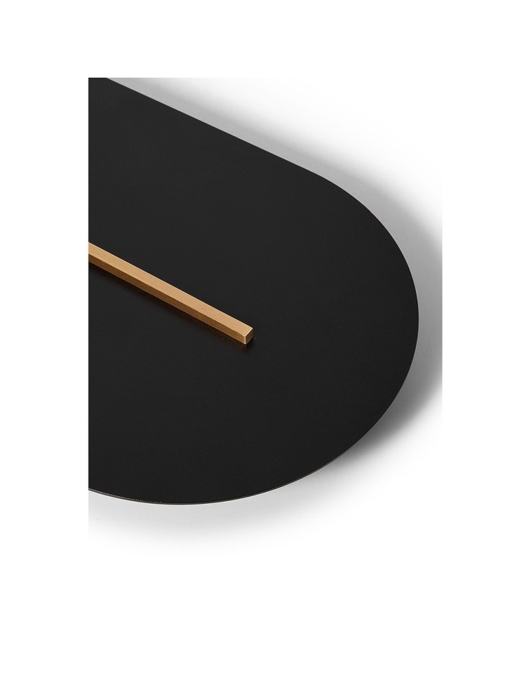 Wall lamps - UMMO ROKKE black wall lamp / wall sconce with brass detail RKK22030 - product kolory-swiatla.pl 3