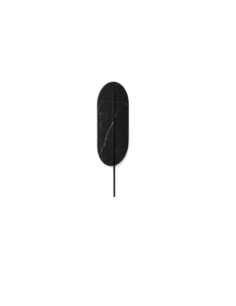 Wall lamps - UMMO ROKKE STONE black wall lamp / wall sconce with decorative detail RKS23020 - product kolory-swiatla.pl 3