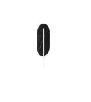 Wall lamps - UMMO ROKKE STONE black wall lamp / wall sconce with decorative detail RKS23020 - product 5