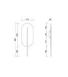 Wall lamps - UMMO ROKKE STONE black wall lamp / wall sconce with decorative detail RKS23020 - product 6