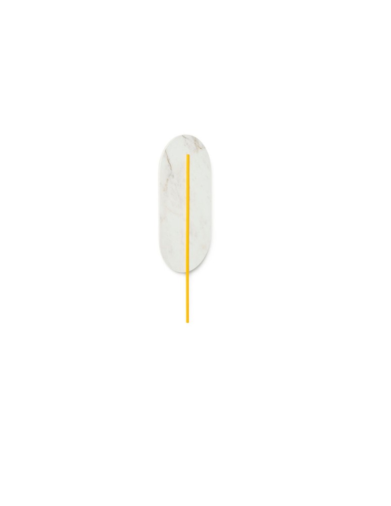 Wall lamps - UMMO ROKKE STONE white wall lamp / wall sconce with decorative detail RKS21020 - product kolory-swiatla.pl 1