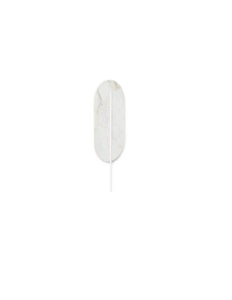 Wall lamps - UMMO ROKKE STONE white wall lamp / wall sconce with decorative detail RKS21020 - product kolory-swiatla.pl 4