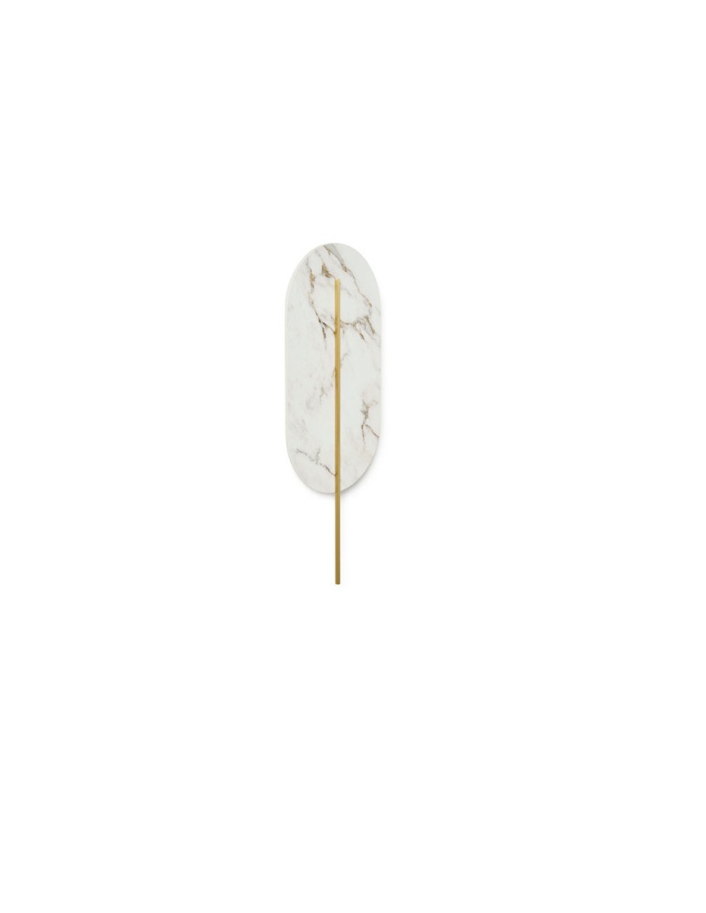 Wall lamps - UMMO ROKKE STONE white wall lamp / wall sconce with decorative detail RKS21020 - product kolory-swiatla.pl 5