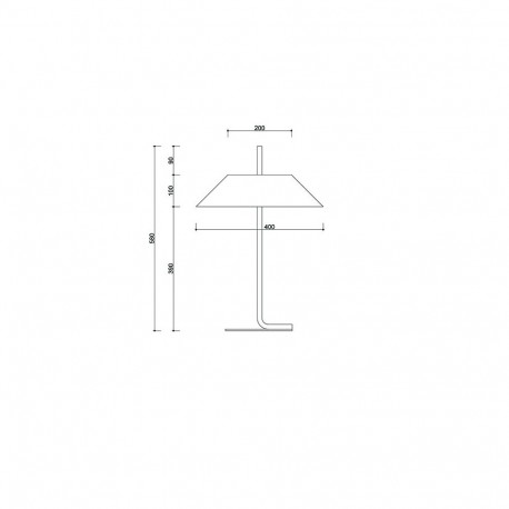 UMMO SAKOSI ST czarna lampa stołowa SKS322P1