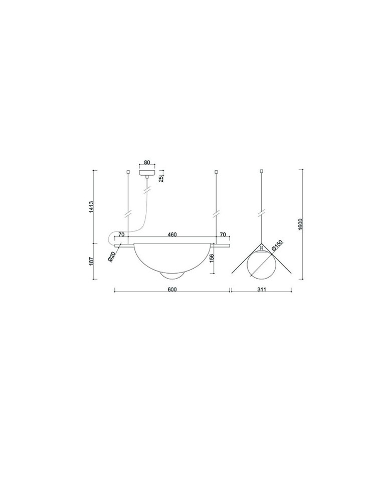 Pendant lamps - UMMO SALLO A black ceiling pendant lamp SAA122P0. - product kolory-swiatla.pl 5