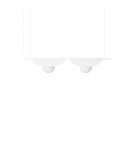 Pendant lamps - UMMO SALLO B white double ceiling lamp SAB211P0. - product 1