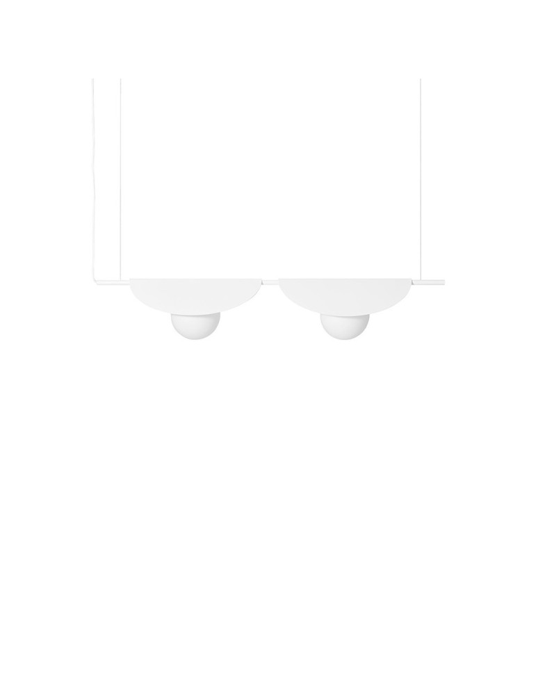 Pendant lamps - UMMO SALLO B white double ceiling lamp SAB211P0. - product kolory-swiatla.pl 1