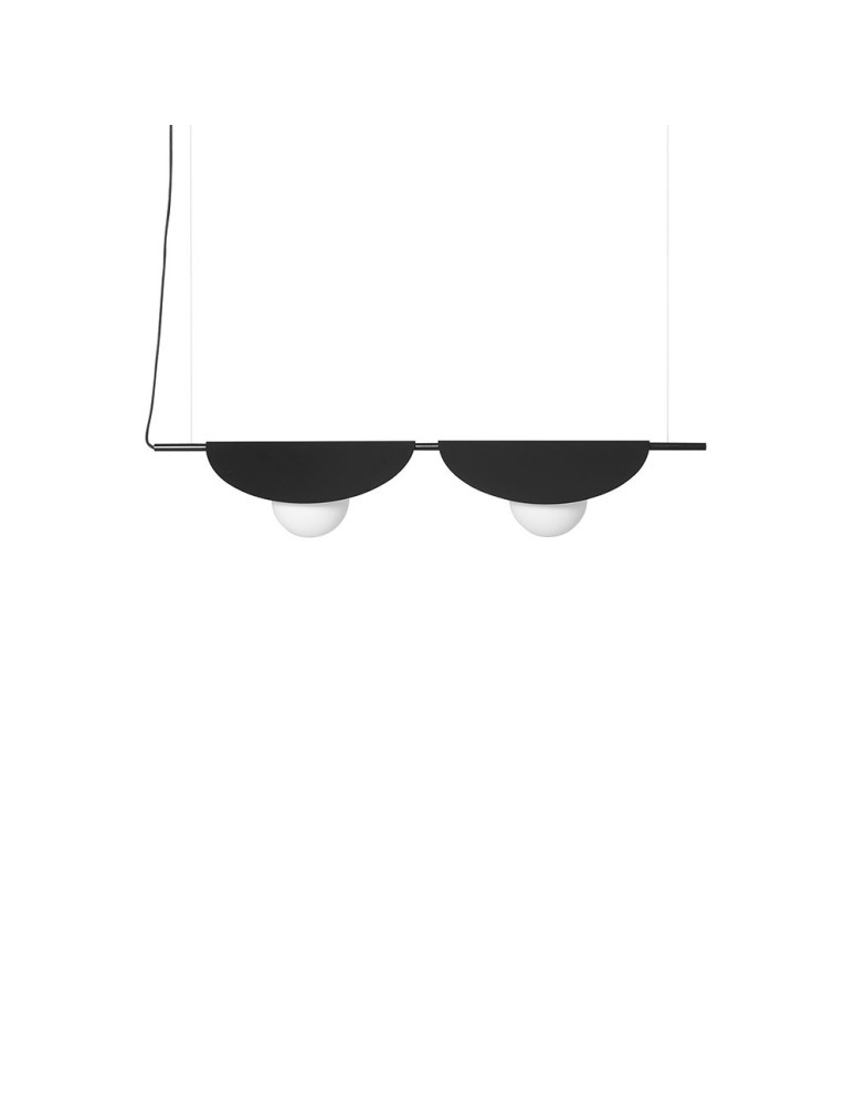 Pendant lamps - UMMO SALLO B black double ceiling lamp SAB222P0. - product kolory-swiatla.pl 1