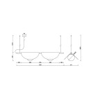 Pendant lamps - UMMO SALLO B black double ceiling lamp SAB222P0. - product 4