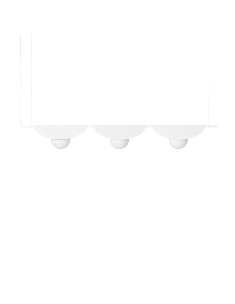 Pendant lamps - UMMO SALLO C white triple ceiling lamp SAC311P0. - product kolory-swiatla.pl 1
