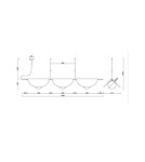 Pendant lamps - UMMO SALLO C white triple ceiling lamp SAC311P0. - product 4