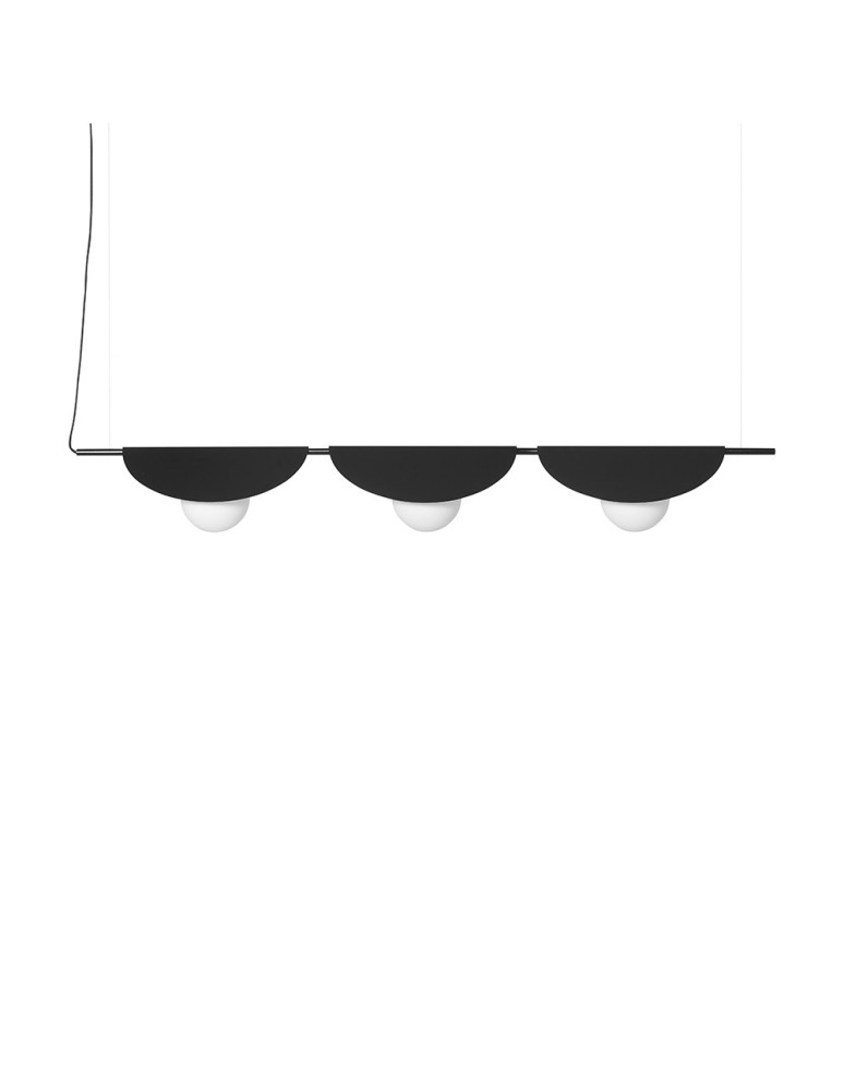 Pendant lamps - UMMO SALLO C black triple ceiling lamp SAC322P0. - product kolory-swiatla.pl 1
