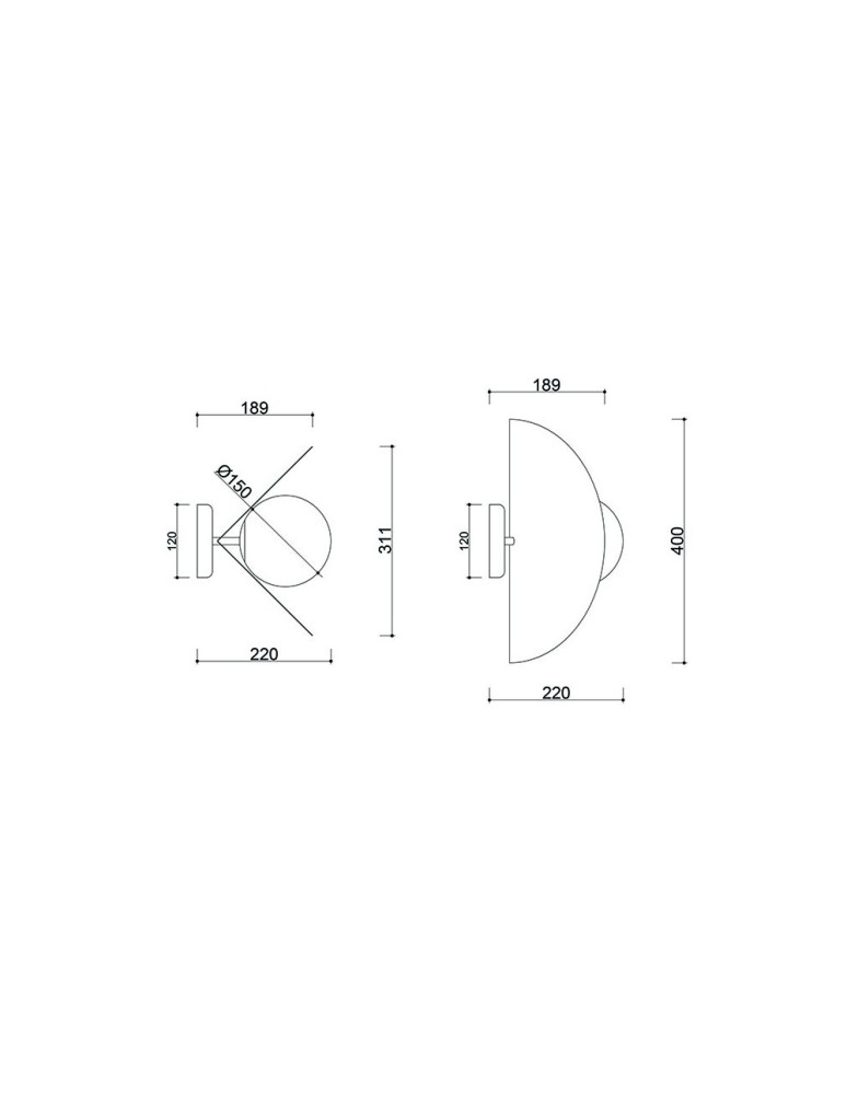 Wall lamps - UMMO SALLO D black wall lamp / wall sconce SAD12000 - product kolory-swiatla.pl 4