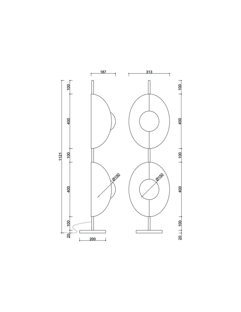 Floor lamps - UMMO SALLO F black floor lamp SAF222P1. - product kolory-swiatla.pl 4
