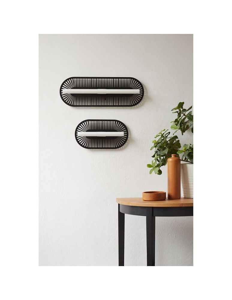 Wall lamps - UMMO SAUVA B black openwork wall lamp / wall sconce SVB12S14 - product kolory-swiatla.pl 2
