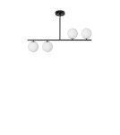 Pendant lamps - UMMO SUGURI A black ceiling lamp in size SGA122R03 - product 1