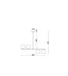 Pendant lamps - UMMO SUGURI A white M size ceiling lamp SGA111R06 - product 4